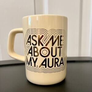 ban.do Hot Stuff Big Ceramic Mug - Ask Me About My Aura